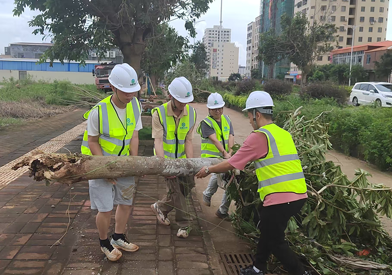 臺(tái)風(fēng)后的溫暖力量！我司助力徐聞縣清障，獲新華社關(guān)注！